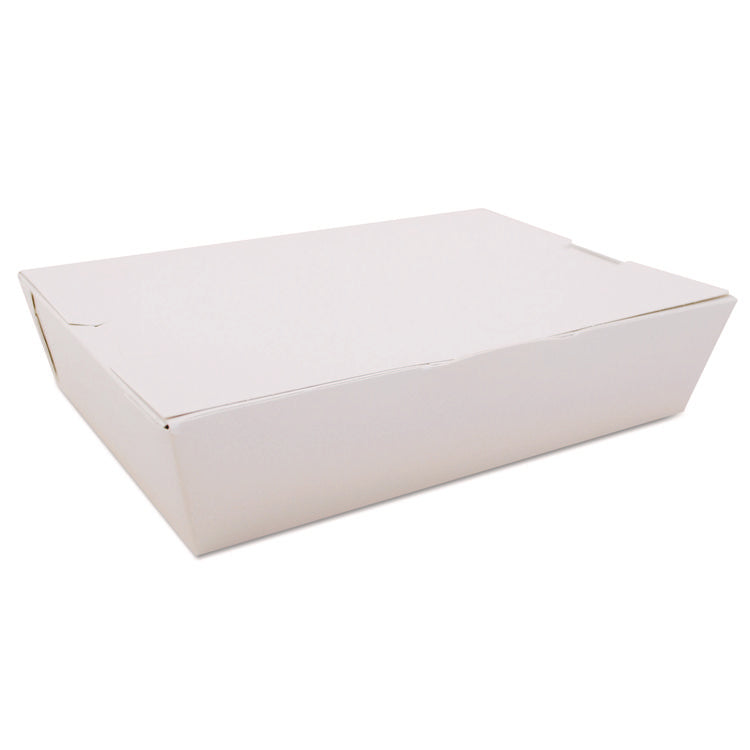ChampPak Carryout Boxes, #2, 7.75 x 5.5 x 1.88, White, Paper, 200/Carton