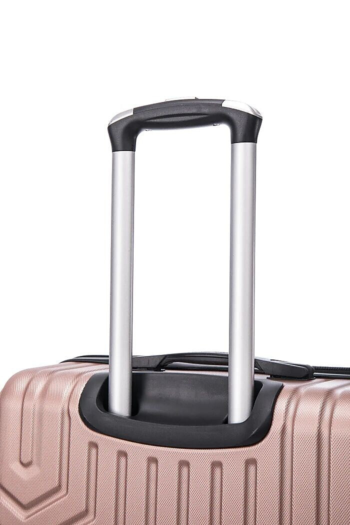 TUCCI 3-Piece Hardside Spinner Carry-On Luggage Set, TSA Checkpoint Friendly, Rose Gold (S0567-03PC-RGD)