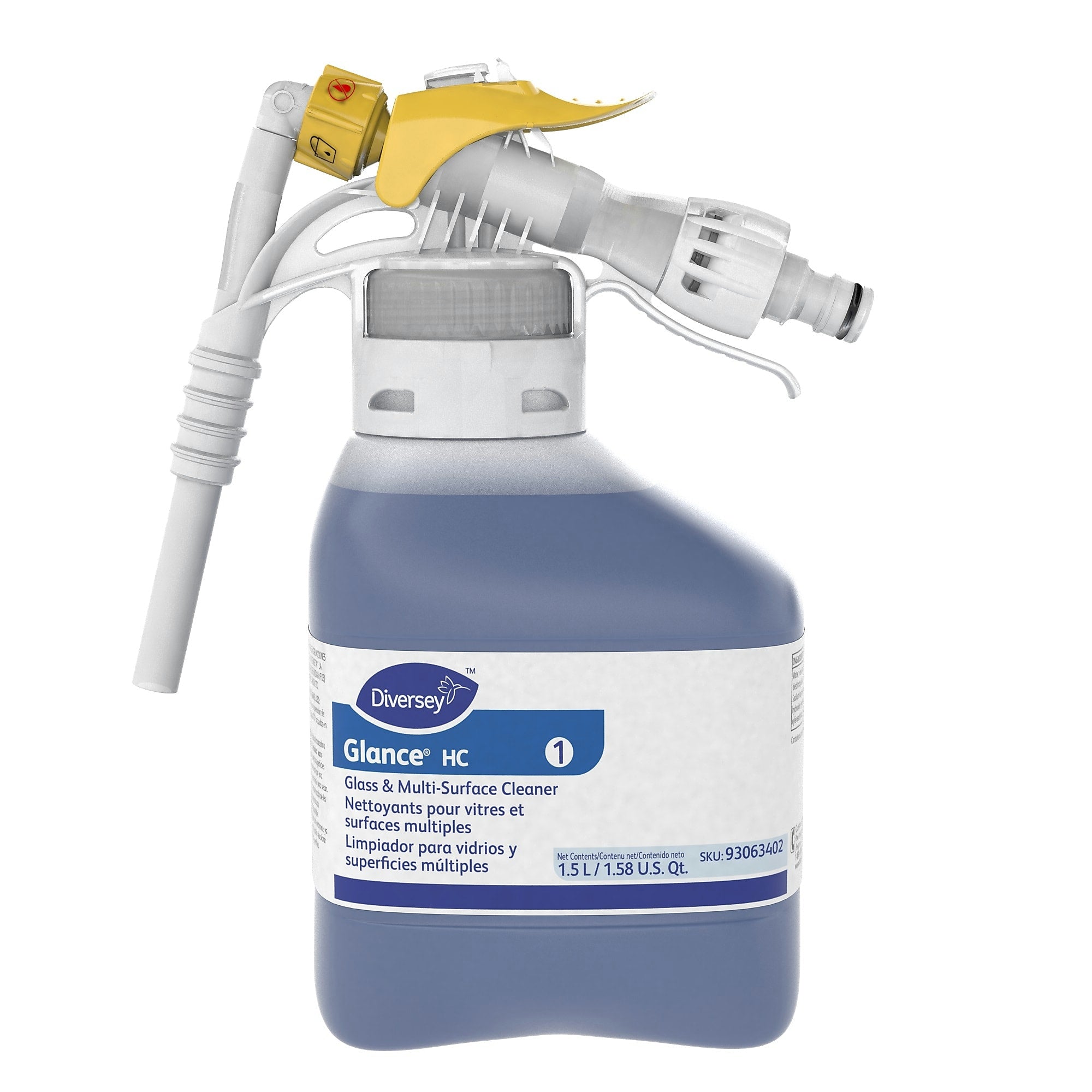 Glance HC Glass & Multi-Surface Cleaner, 50.7 oz., 2/Carton (93063402)