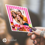 HP Sprocket 3.5 x 4.25" Zink Sticky-Backed Photo Paper, 50 Sheets/Pack (HPIZ3X450)