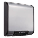 TrimLineSeries QuietDry Surface-Mounted ADA Automatic Hand Dryer, 115 V, 13.78 x 4 x 13.59, Stainless Steel/Black