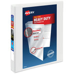 Avery Heavy Duty 1" 3-Ring View Binders, One Touch EZD Ring, White (79-199/79-799)