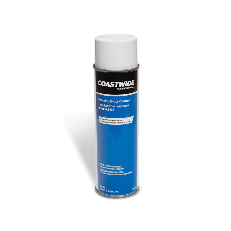 Coastwide Professional™ Foaming Glass Cleaner, Fresh & Clean Scent, 19 Oz., 6/Carton (CW58496-A)