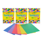 Crayola 9" x 12" Construction Paper, Assorted Colors, 48 Sheets/Pack, 3 Packs/Bundle (BIN990036-3)