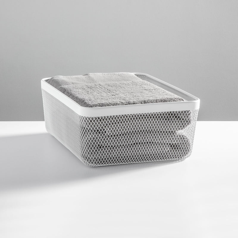 mDesign Steel Organizer, Matte White (25955)