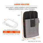 Squids 5542 Barcode Scanner Holster with Belt Loop for Phone Size Mobile Computers (19192)