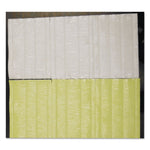 Meat Tray Pads, 6 x 4.5, White/Yellow, Paper, 1,000/Carton