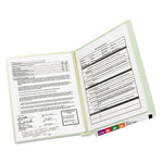 Extra-Heavy Recycled Pressboard End Tab Folders, Straight Tabs, Letter Size, 2" Expansion, Gray-Green, 25/Box