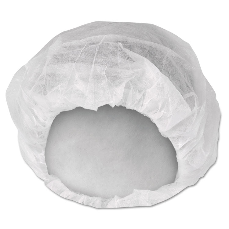 A10 Bouffant Caps, Medium, White, 200 Pack, 3 Packs/Carton