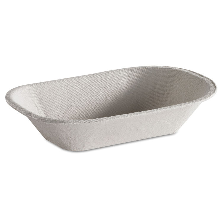 Savaday Molded Fiber Food Tray, 4 x 6, Beige, Paper, 250/Bag, 4 Bags/Carton