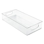 iDESIGN Large Stackable Plastic Storage Bin, Clear (63599)