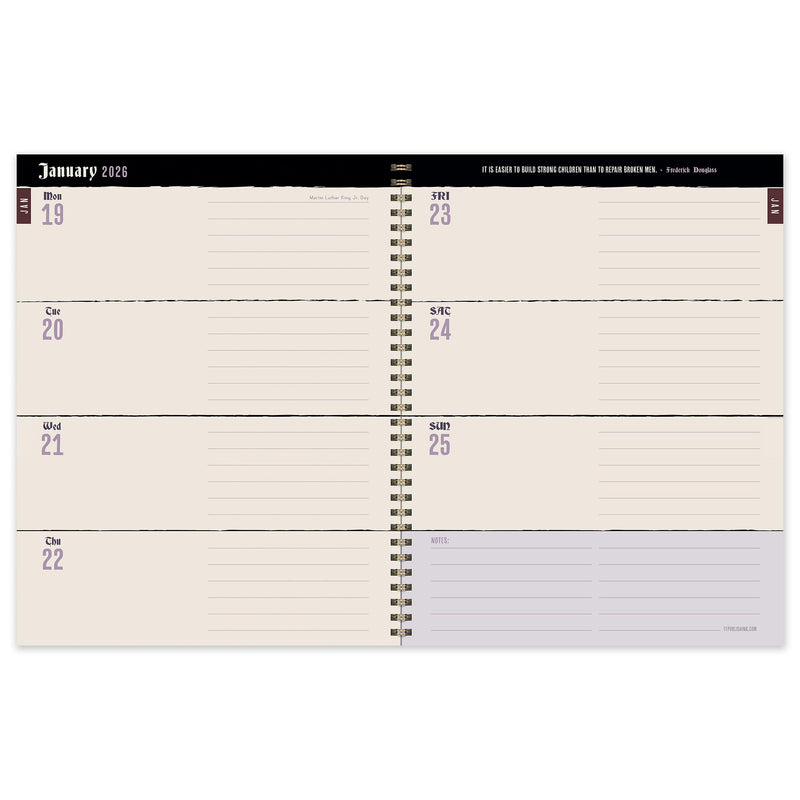2026 TF Publishing Red Roses 9" x 11" Weekly & Monthly, Paperboard Cover, Multicolored (26-9716)