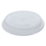 Plastic Dome Lid, 8.25" Diameter x 0.88" h, Clear, 500/Carton