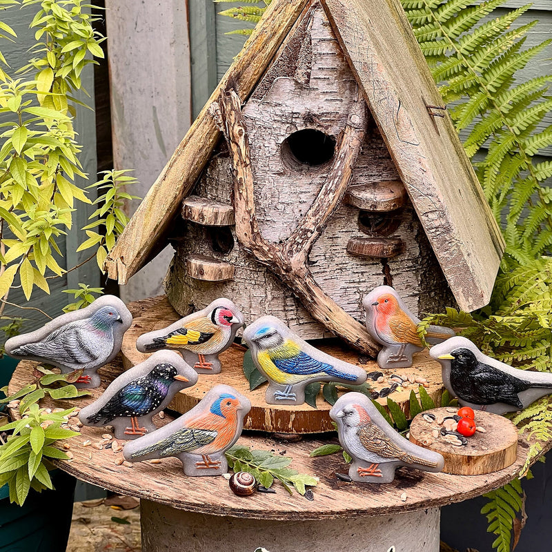 Yellow Door Sensory Play Stones, Birds, Multicolored, 8 Pieces/Set (YUS1219)