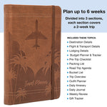 Global Printed Products Travel 5" x 7" Planner, Paperboard Cover, Brown (GPP-0119-A)