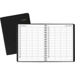 2026 AT-A-GLANCE 8" x 11" Calendar Year/Daily Appointment Book, Faux Leather Cover, Black (70-822-05-26)