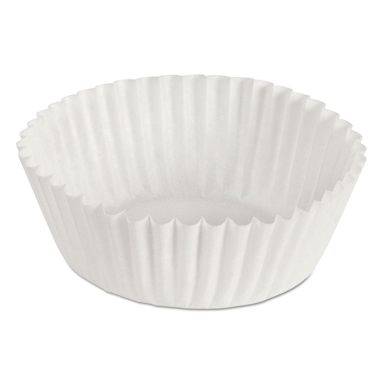 Fluted Bake Cups, 2 oz, 1.75 x 1.3 x 1.3, White, Paper, 500/Pack, 20 Packs/Carton