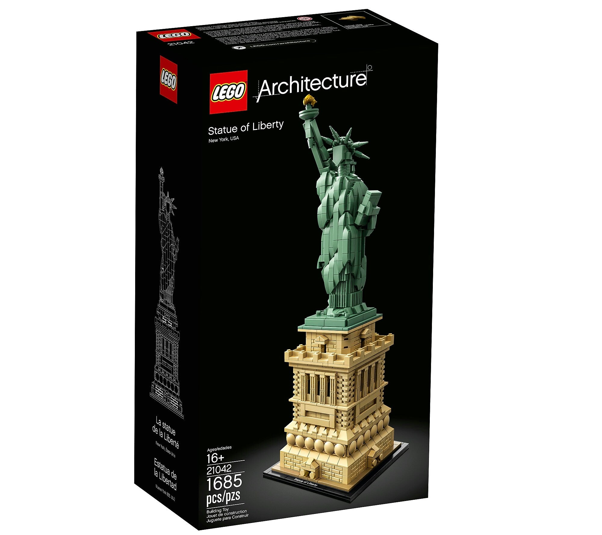 LEGO Architecture Statue of Liberty, 1685 Pieces (21042)