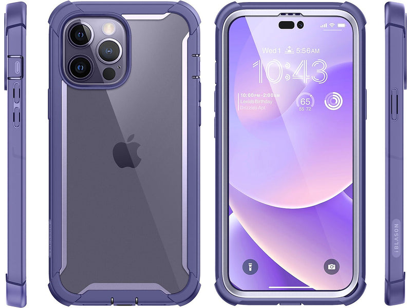 i-Blason Ares Deep Purple Case for iPhone 14 Pro Max (iPhone2022Pro-6.7-Ares-SP-Mauve)