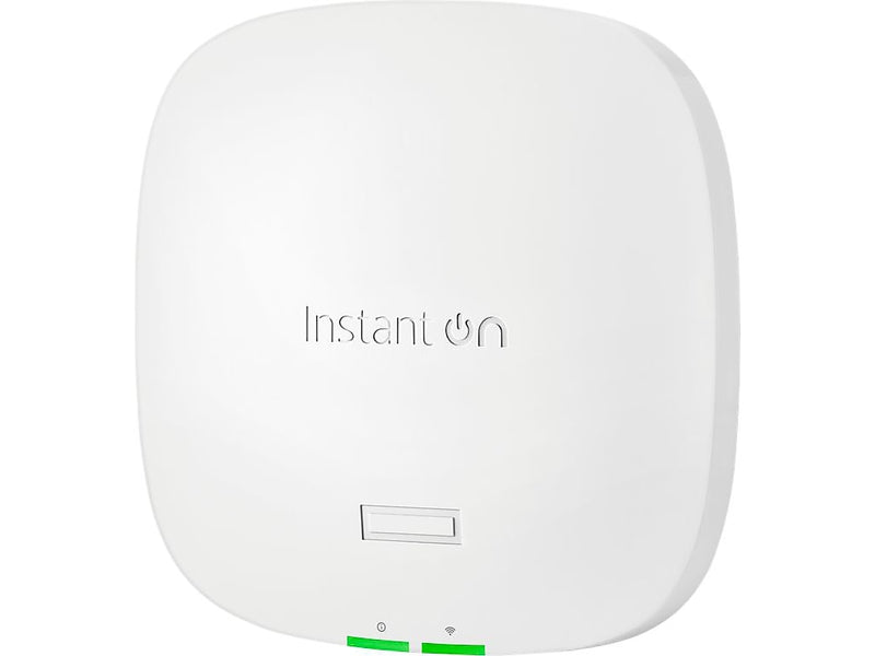 HPE Networking Instant On AP32 (US) AX 3600 Mbps PoE 2 x 2 Wi-Fi 6E Access Point, White (S1T22A)