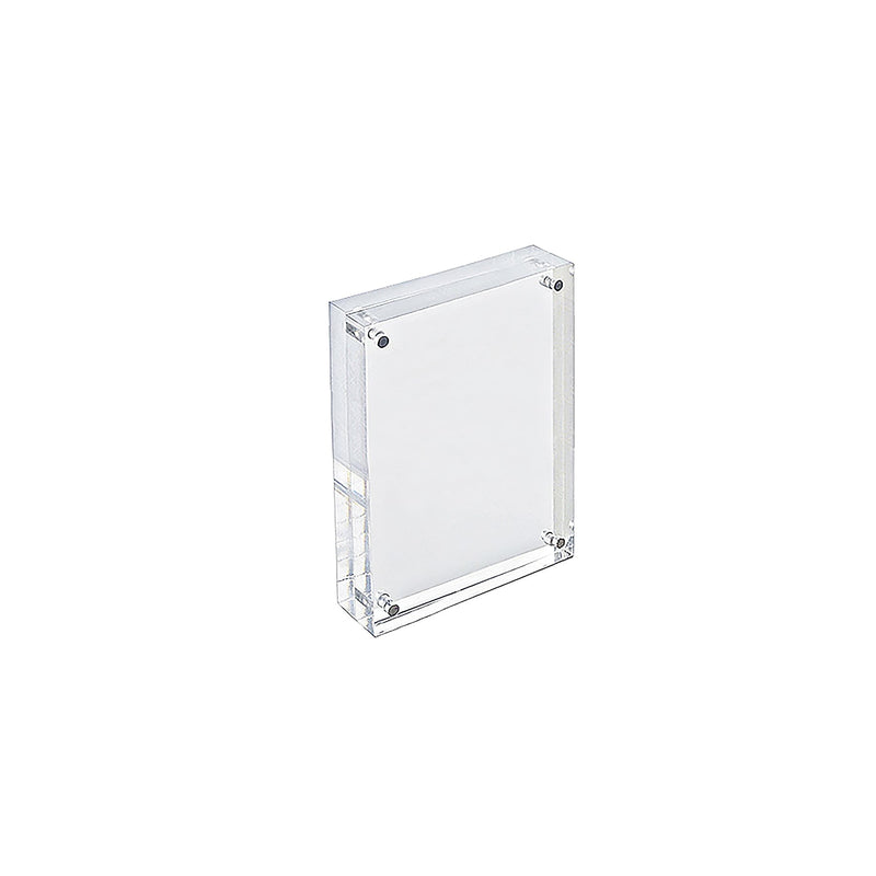 Azar Nameplate Holder, 3.5" x 5", Table Top, Clear, Acrylic (104432)