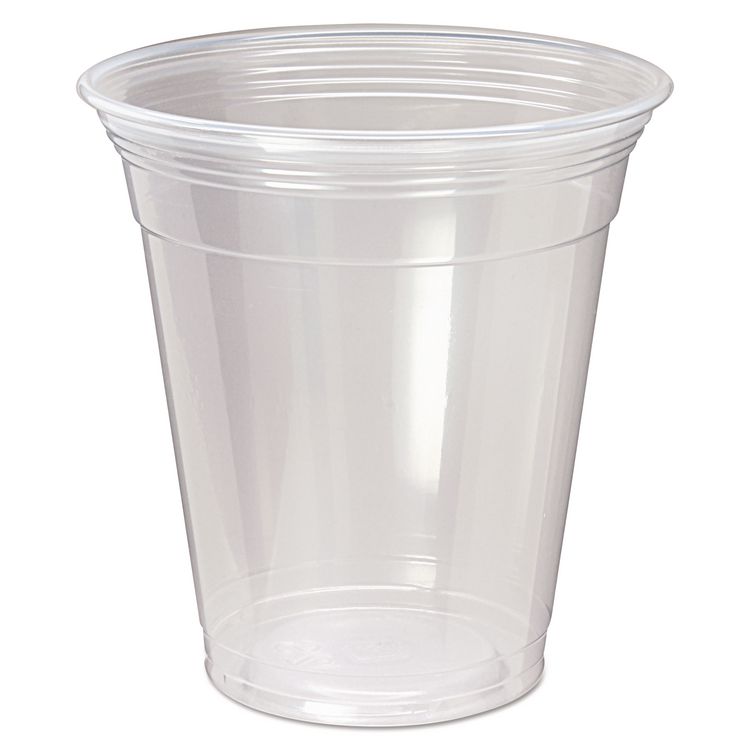 Nexclear Polypropylene Drink Cups, 12 to 14 oz, Plastic, Clear, 50/Bag, 20 Bags/Carton