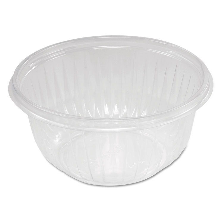 PresentaBowls Clear Bowls, 16 oz, Plastic, 63/Bag, 8 Bags/Carton, 504 Bowls/Carton