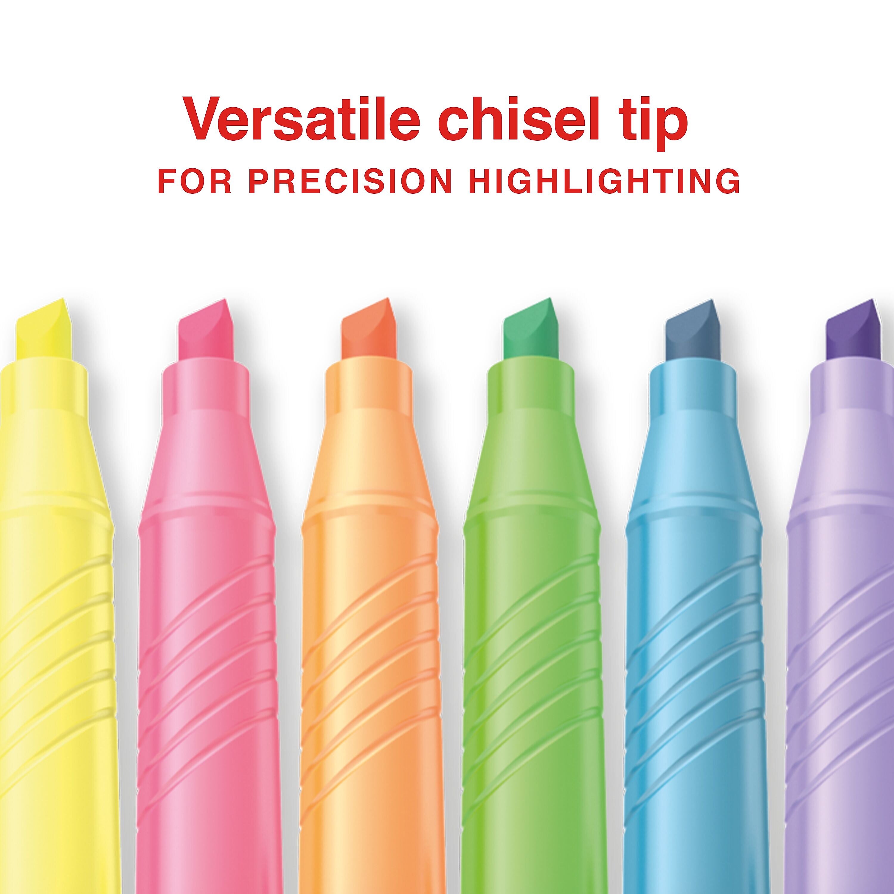 Staples Hype Stick Highlighter, Chisel Tip, Assorted, 36/Pack (ST62945)