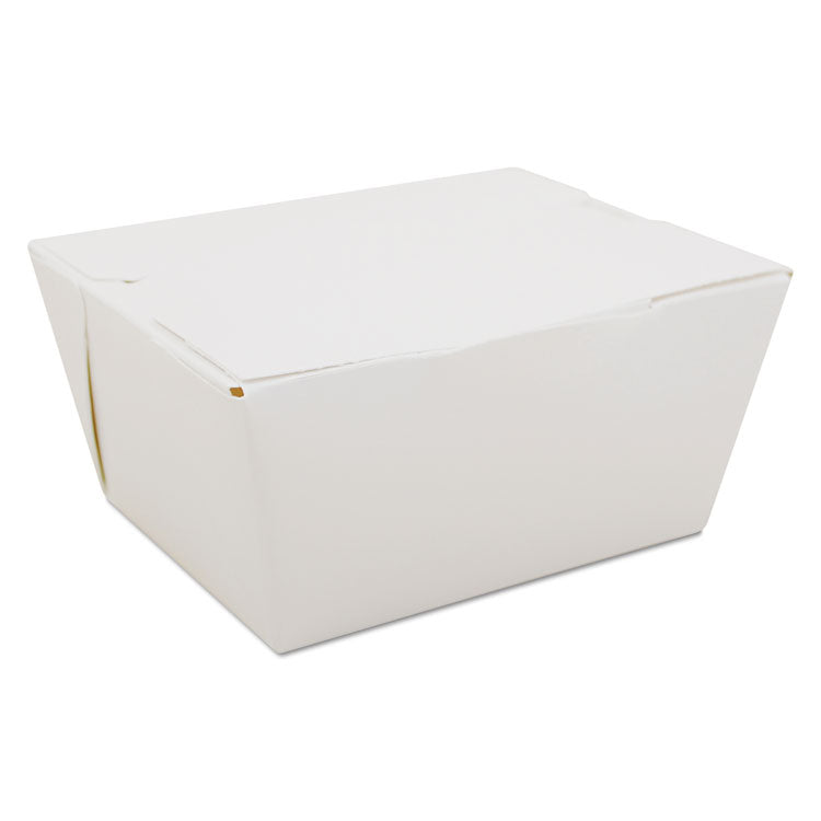 ChampPak Carryout Boxes, #1, 4.38 x 3.5 x 2.5, White, Paper, 450/Carton