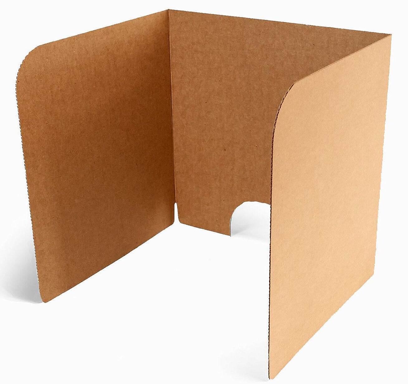 Classroom Products Foldable Cardboard Freestanding Privacy Shield, 20"H x 20"W, Kraft, 20/Box (2020 KR)