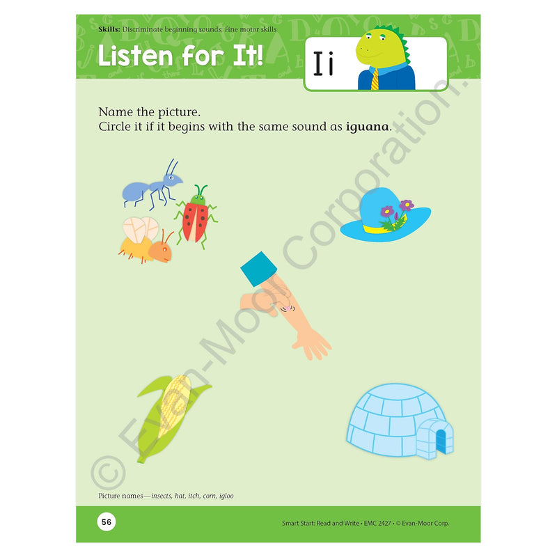 Evan-Moor Smart Start Acvitity Book Basic Skills Bundle, Grade PreK Workbook, 3 Books/Set
