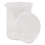 Deli Containers and Lids, 24 oz, 4.56" Diameter x 4" h, Clear, Plastic, 250/Carton