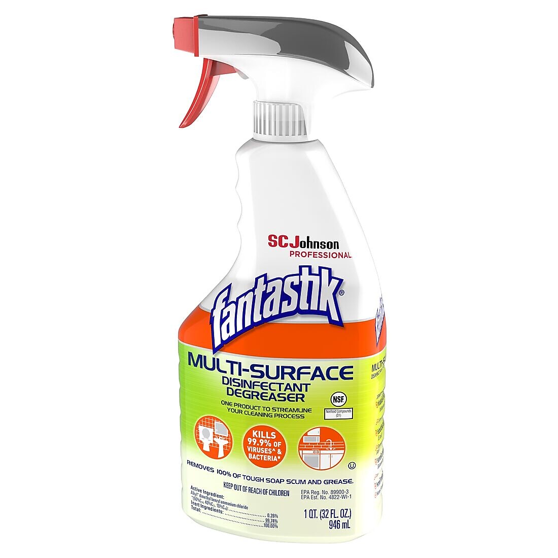 Fantastik Multi-surface Disinfectant Degreaser, 32 Oz. (311836)