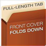 Pendaflex Heavy Duty Reinforced File Pocket, 1 3/4" Expansion, Letter Size, Brown (S14C)