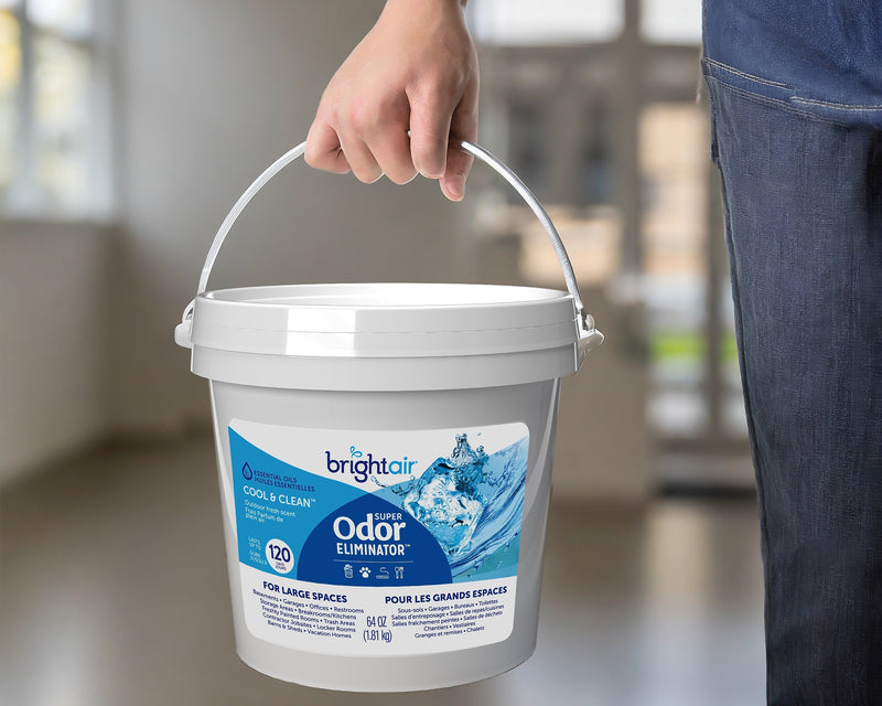 Bright Air Super Odor Eliminator Gel, Fresh Scent, 64 Oz. Tub (900129)