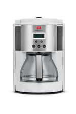 Melitta Aroma Enhance 10-Cups Automatic Drip Coffee Maker, White/Stainless Steel (MCM003PULWH0)