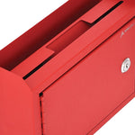 AdirOffice Steel Multipurpose Drop Box Interoffice Mailbox, Medium, Red (631-02-RED-PKG)