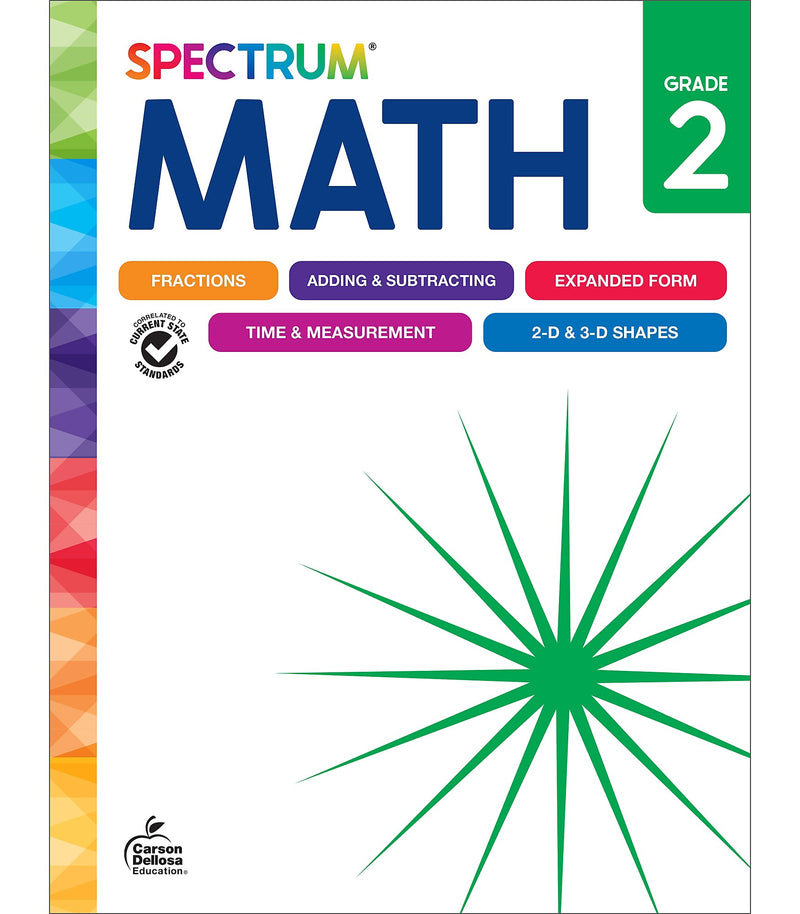 Carson-Dellosa Spectrum Math Workbook, Grade 2