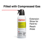 Staples®  Electronics Air Duster, 10 oz., 4/Pack (SPL10ENFR-4)