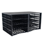 Thinkspace Literature Organizer 8-Compartment Literature Organizers, 21" x 12.25", Black (39443)