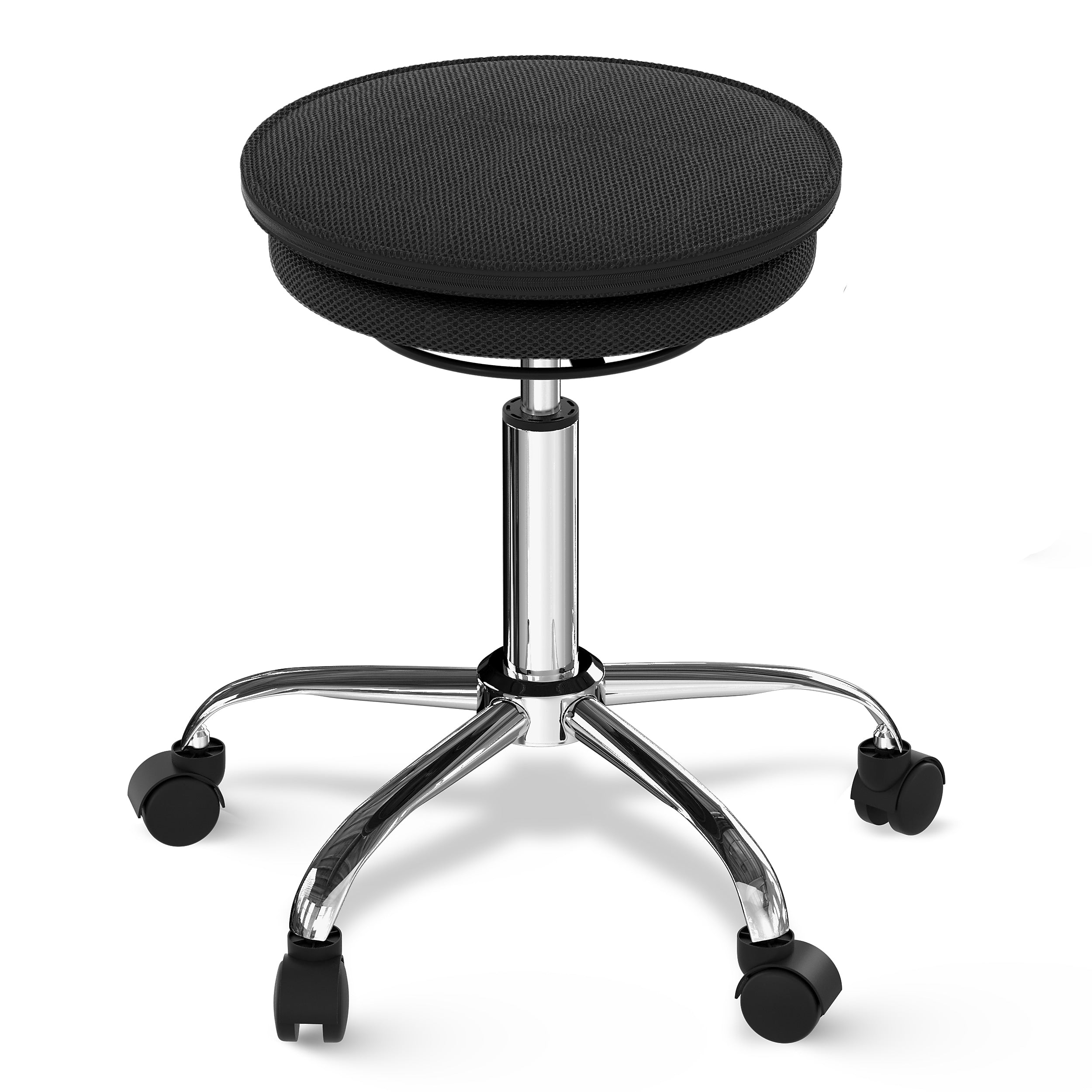 Uncaged Ergonomics Wobble Stool Air 25.5" Active Balance Stool Fabric Seat (WSA-b)