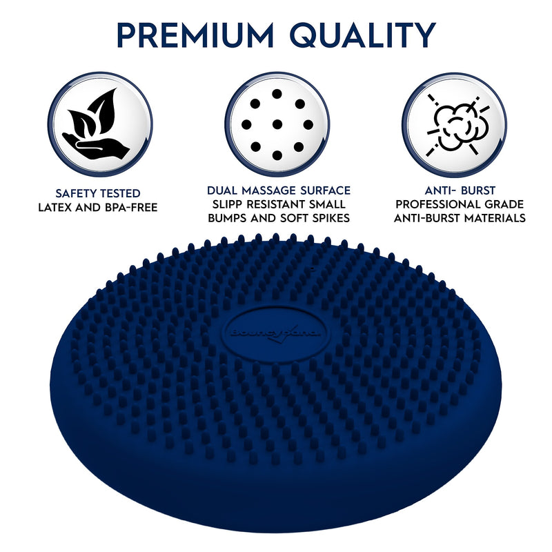 Bouncy Bands Little Sensory Wiggle Seat, Blue (BBAWS27BU)