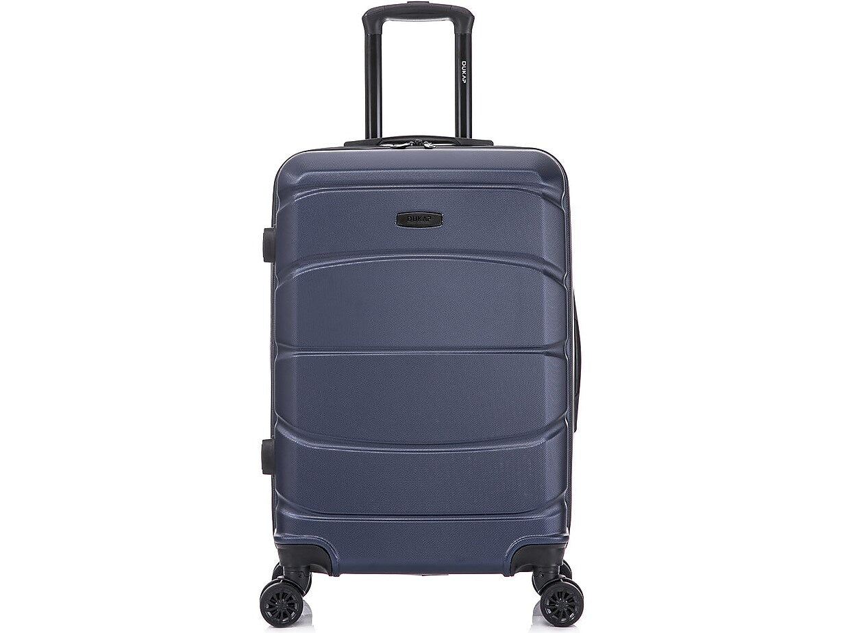 DUKAP Sense 24" Hardside Suitcase, 4-Wheeled Spinner, TSA Checkpoint Friendly, Blue (DKSEN00M-BLU)