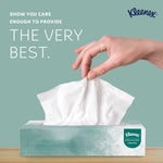 Kleenex Professional Naturals Standard Facial Tissue, 2-Ply, White, 125 Sheets/Box, 48 Boxes/Case (21601)