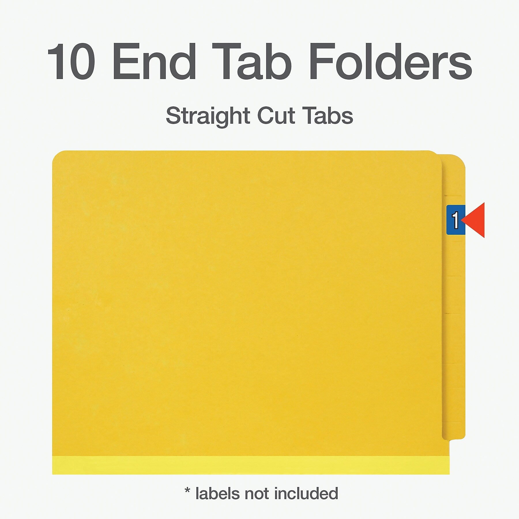 Pendaflex Pressboard Classification Folder, 2-Dividers, 2" Expansion, Letter Size, Yellow, 10/Box (1006949)