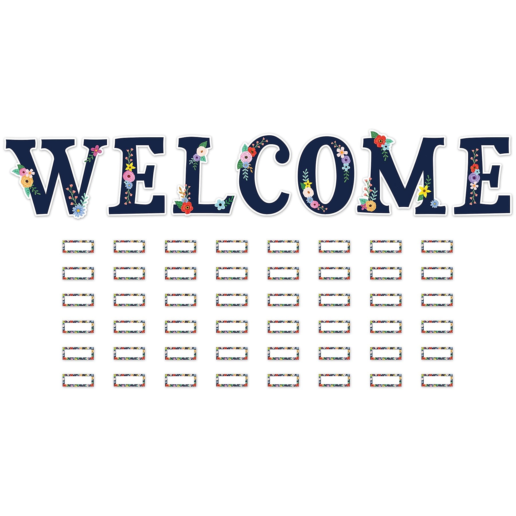 Teacher Created Resources Wildflowers Welcome Bulletin Board Set, 55/Set (TCR6695)