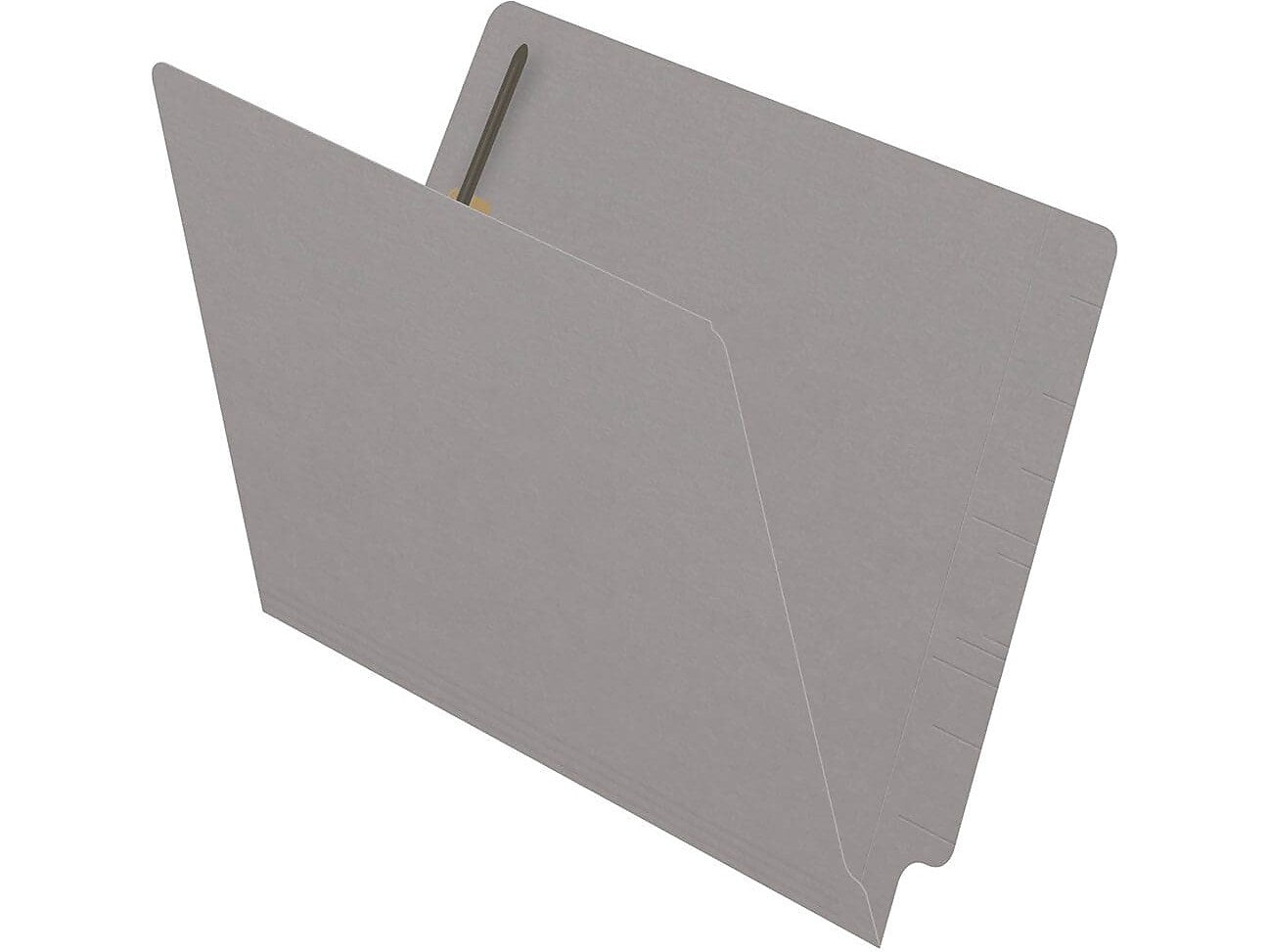 Medical Arts Press Reinforced End Tab File Folder, Straight Cut, Letter-Size, Gray, 50/Box (S-01602-GRY)