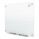 Infinity Magnetic Glass Marker Board, 24" x 18", White Surface