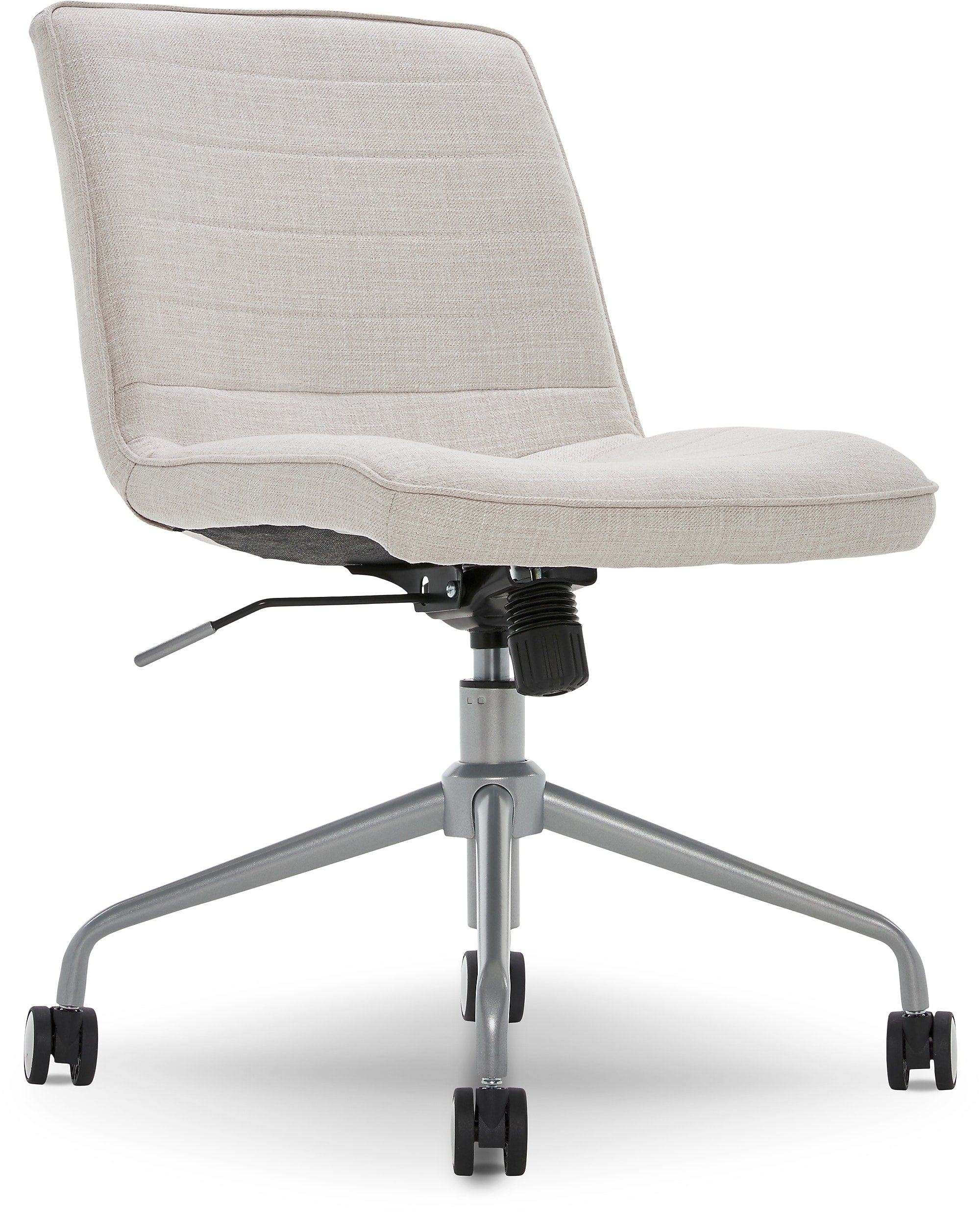 ELLE Decor Adelaide Armless Fabric Task Chair, Ivory (48214B)