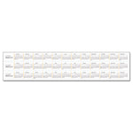 Wallmates Self-Adhesive Dry Erase Monthly Planning Surfaces, 36 X 24, White/gray/orange Sheets, Undated